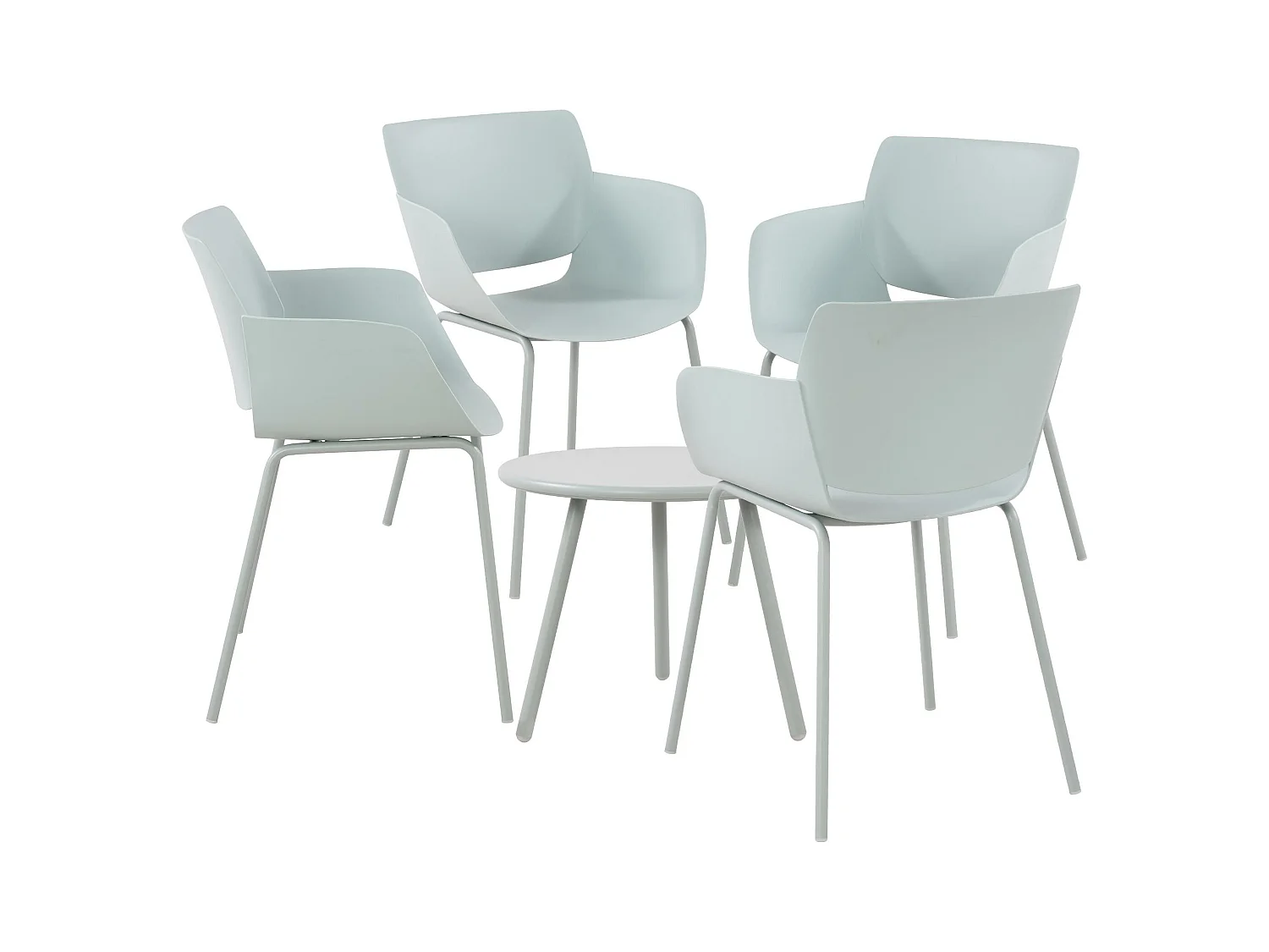 Ensemble de jardin - Table + 4 Chaises - Berena