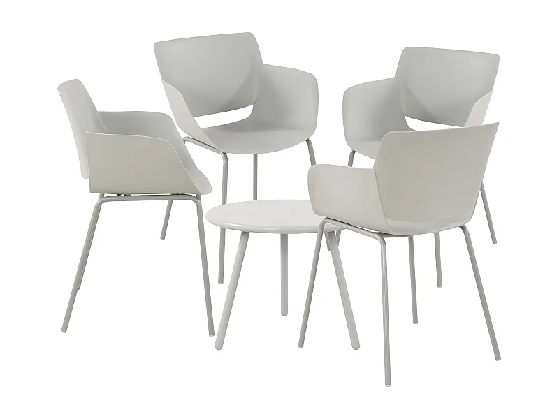 Ensemble de jardin - Table + 4 Chaises - Berena