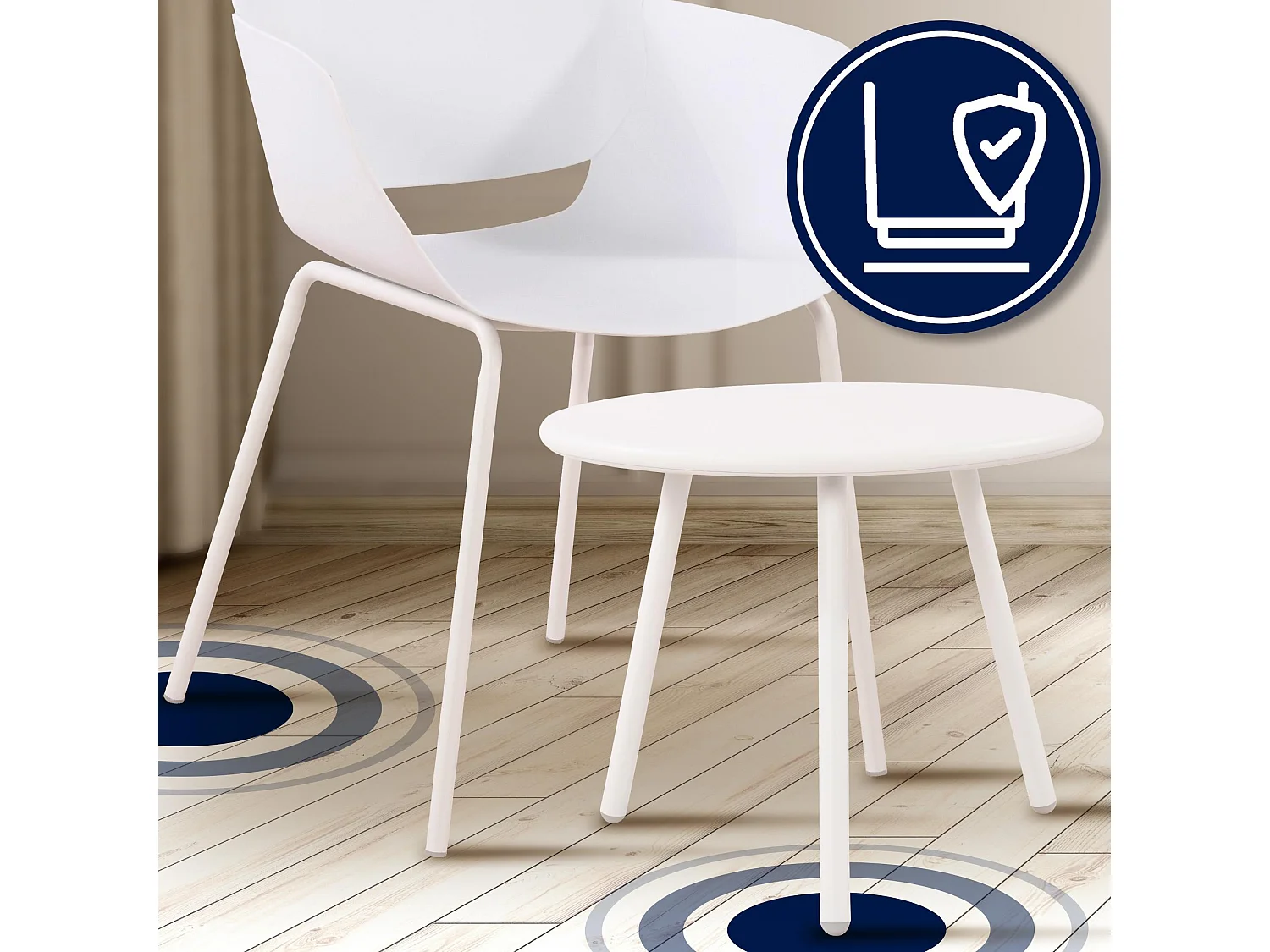 Ensemble de jardin - Table + 4 Chaises - Berena