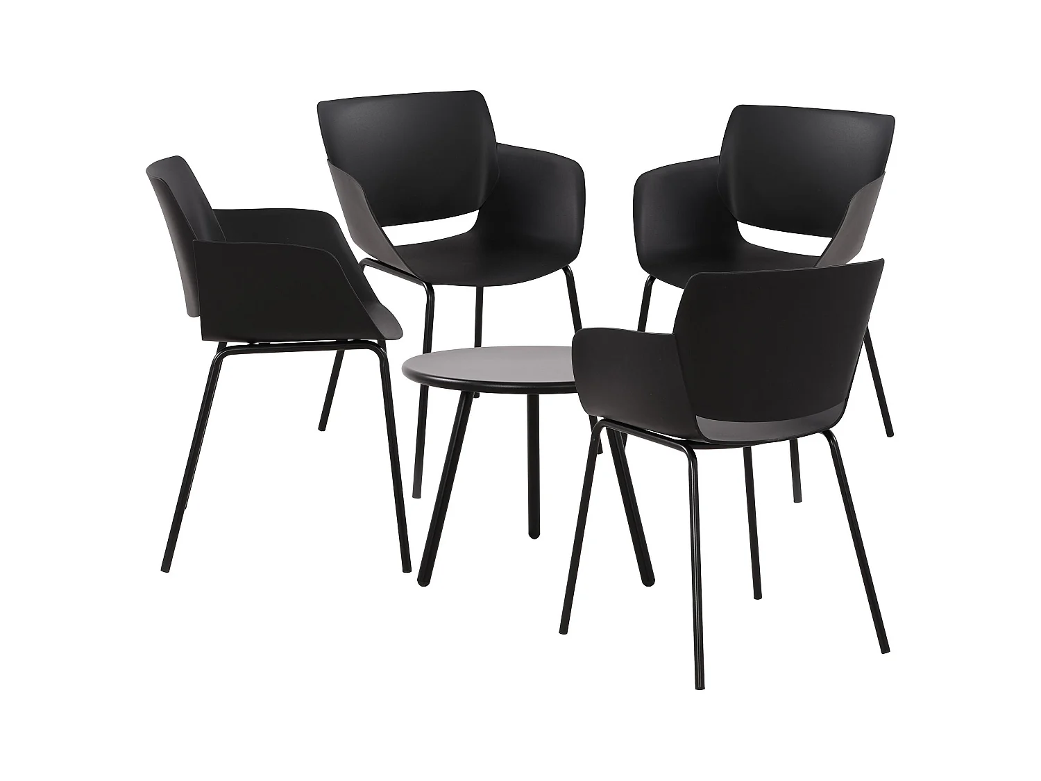 Ensemble de jardin - Table + 4 Chaises - Berena