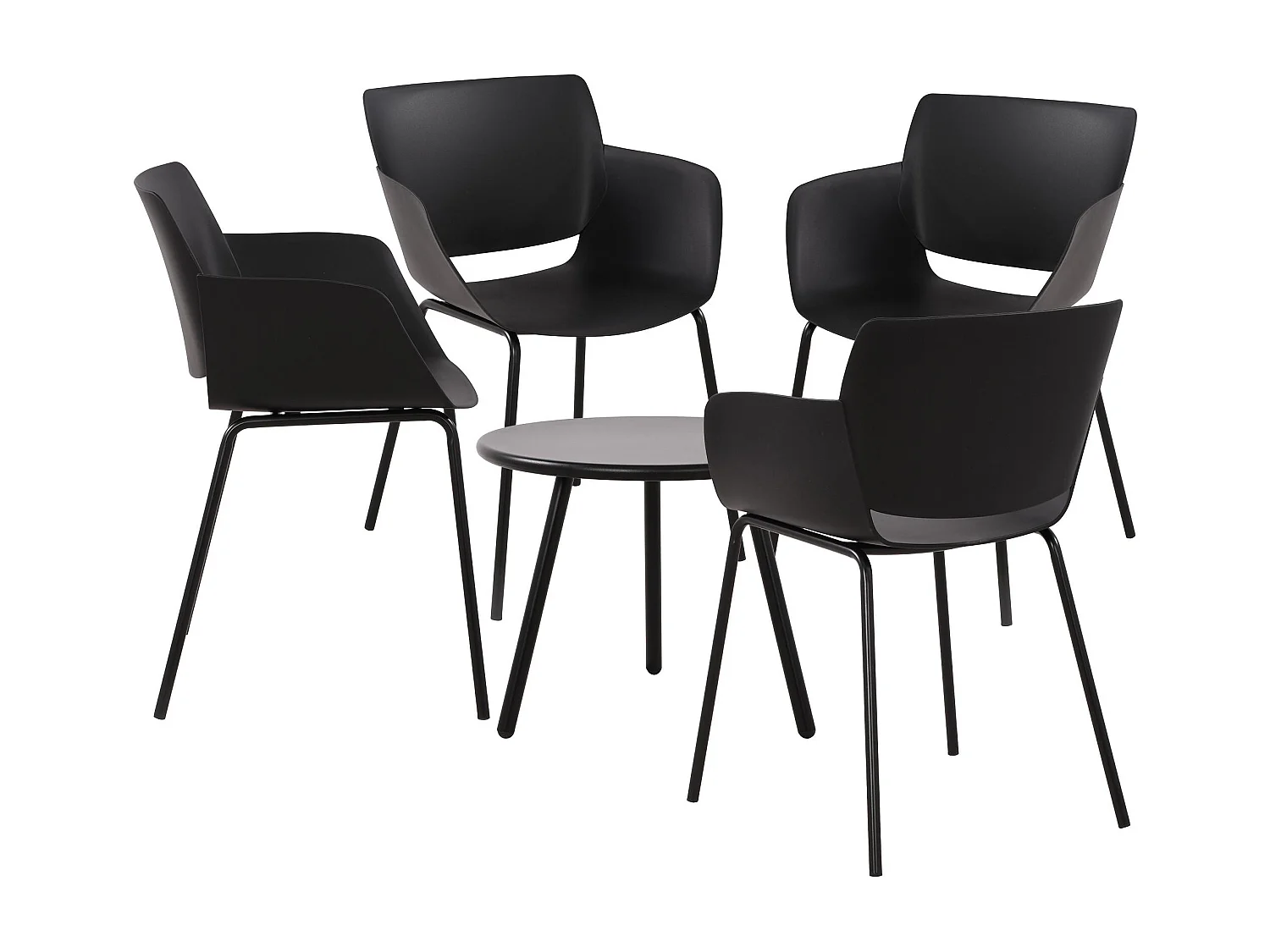 Ensemble de jardin - Table + 4 Chaises - Berena