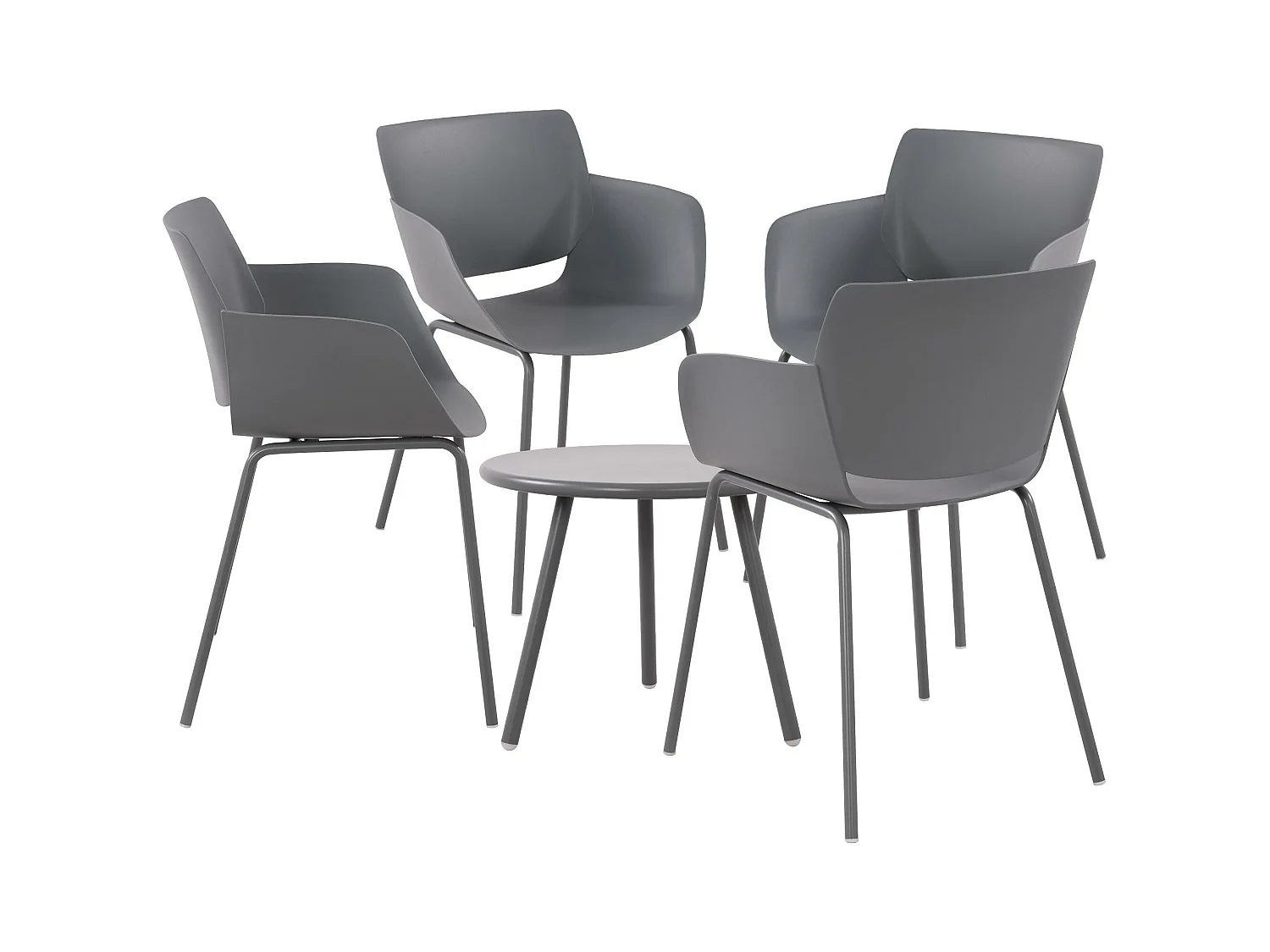 Ensemble de jardin - Table + 4 Chaises - Berena