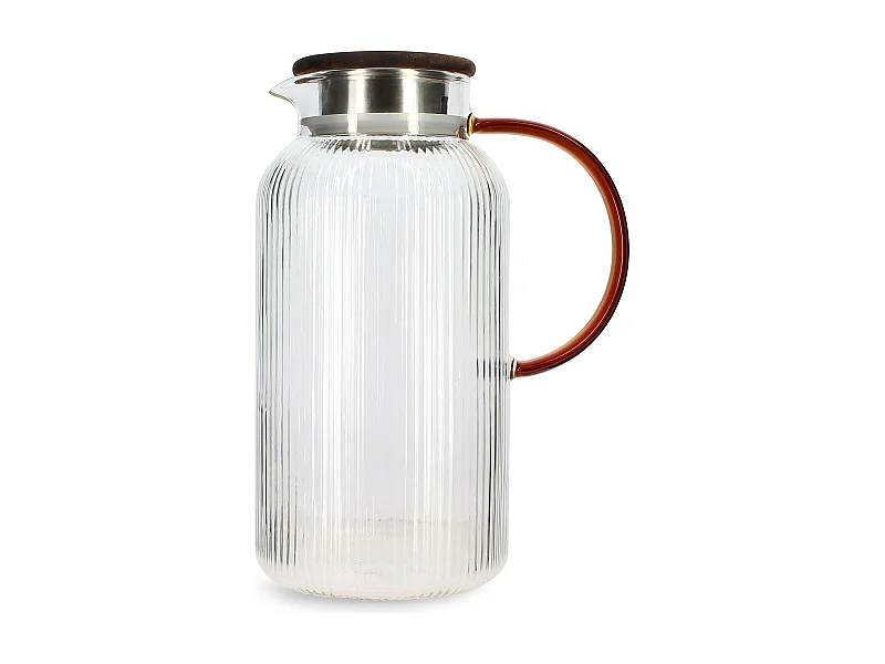 Ogo Living - Pichet Karl 2l En Verre Borosilicate Anse Ambre