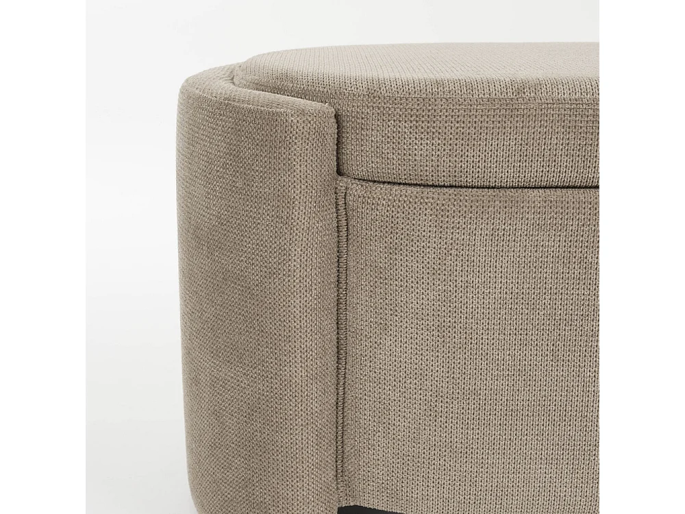 Miro - Banc coffre en tissu L108cm - Gris