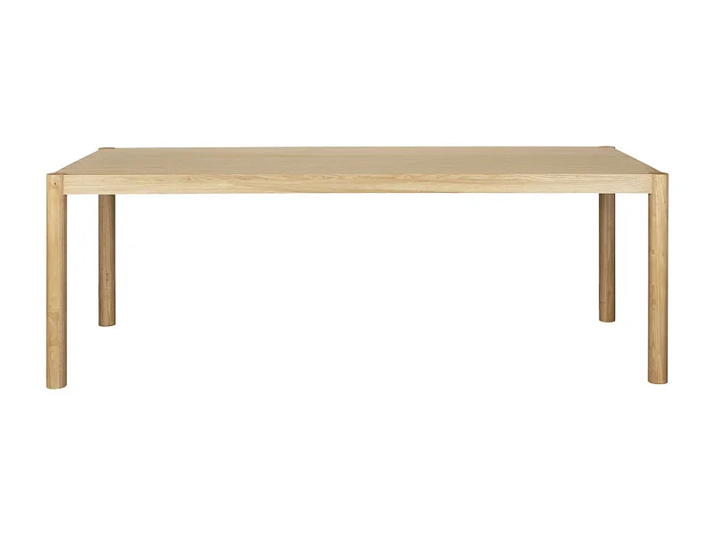 Sticks - Table à manger 8 personnes en bois - Bois clair