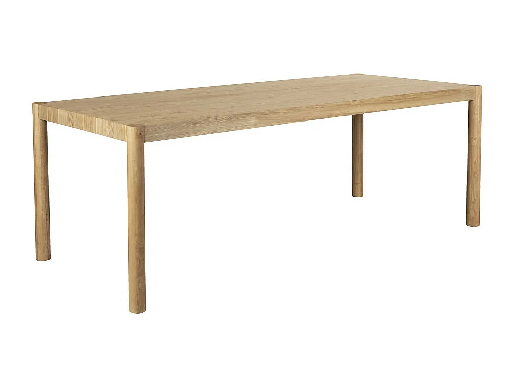 Sticks - Table à manger 8 personnes en bois - Bois clair