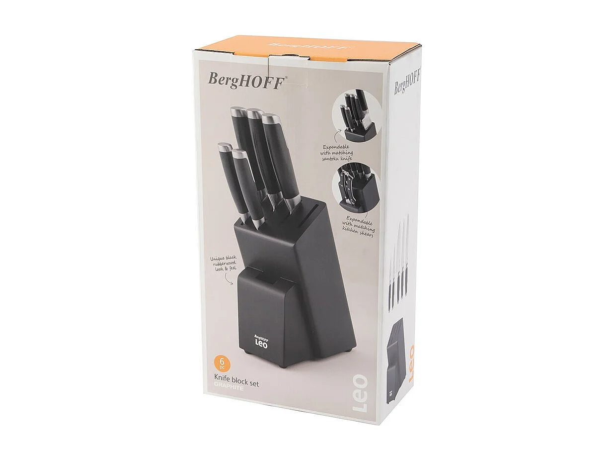 Berghoff Bloc de 5 couteaux lames inox - 3950358