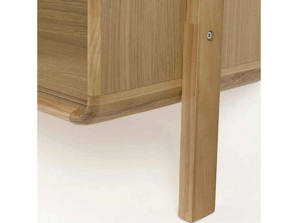 Rise - Étagère sur pieds en bois H180cm - Bois clair