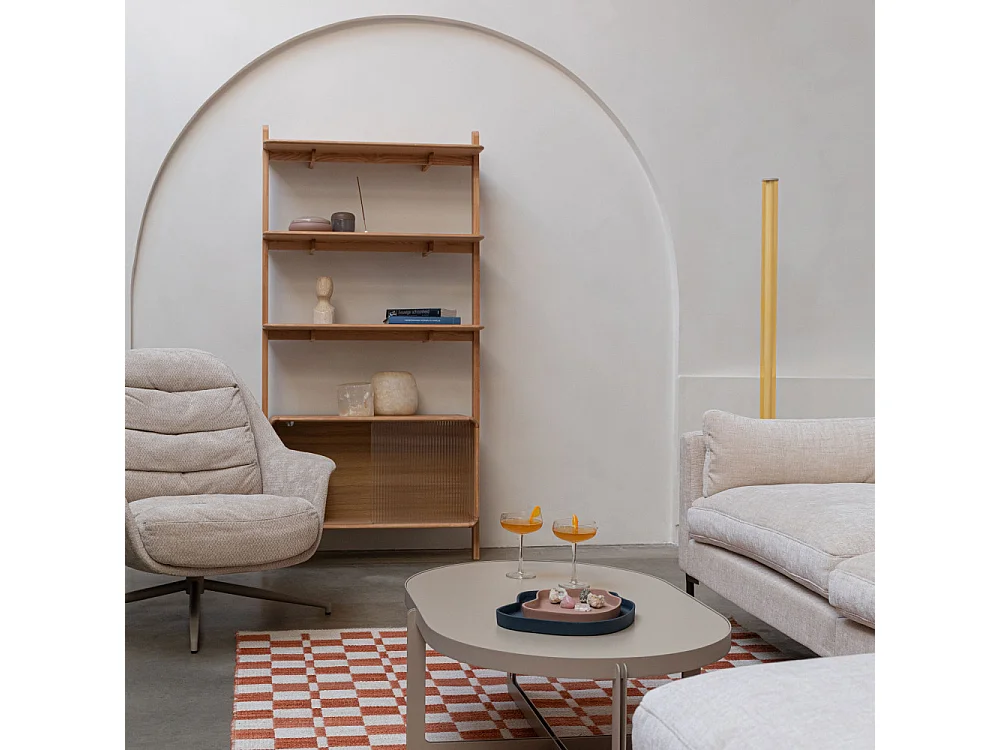 Rise - Étagère sur pieds en bois H180cm - Bois clair