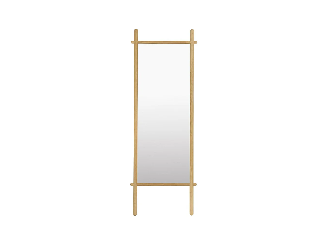 Solene - Miroir en bois 58x160cm - Bois clair