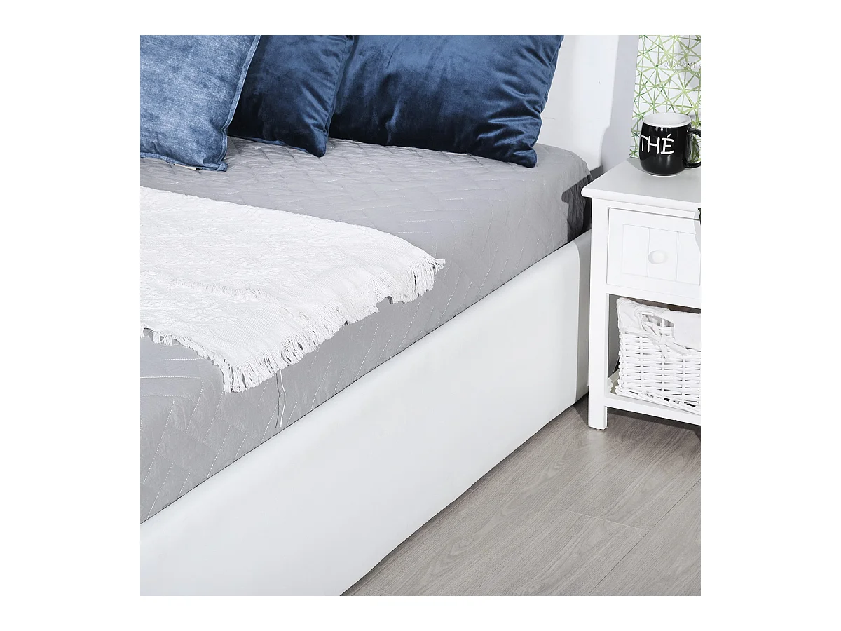 Lit coffre 140x190cm sans matelas,majesty