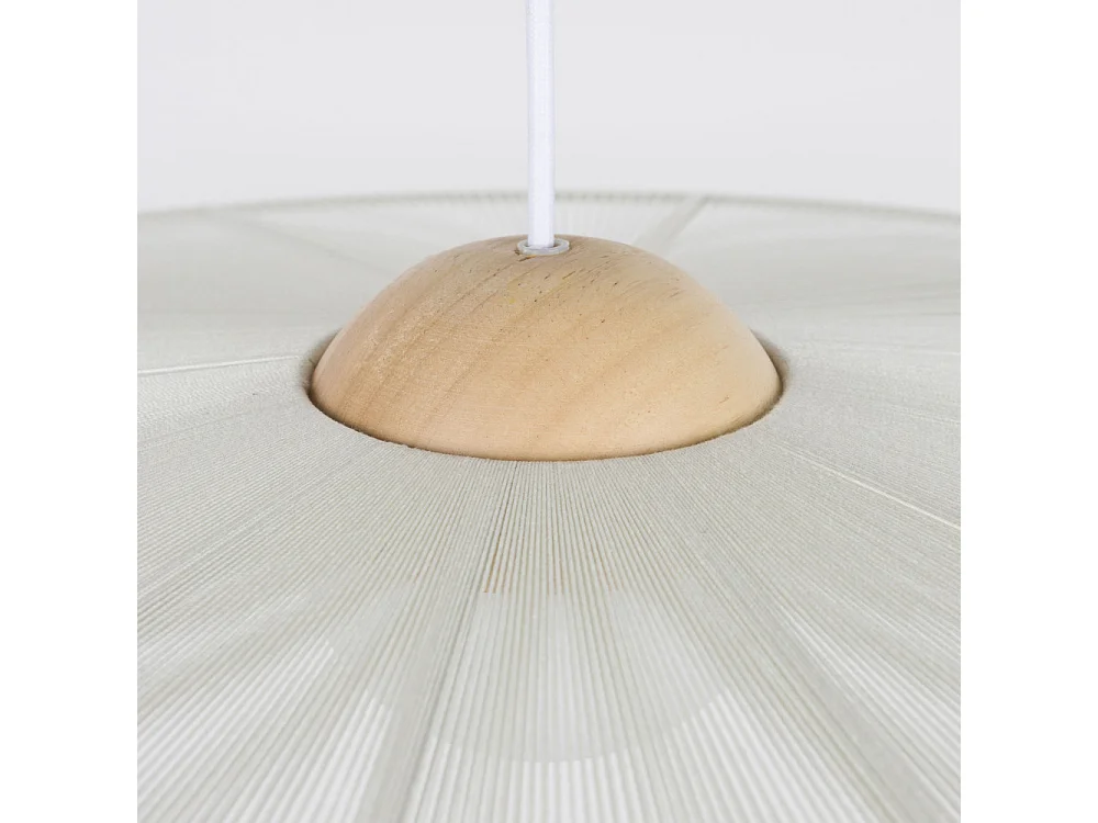 Belle L - Suspension ronde en métal ø80cm - Beige