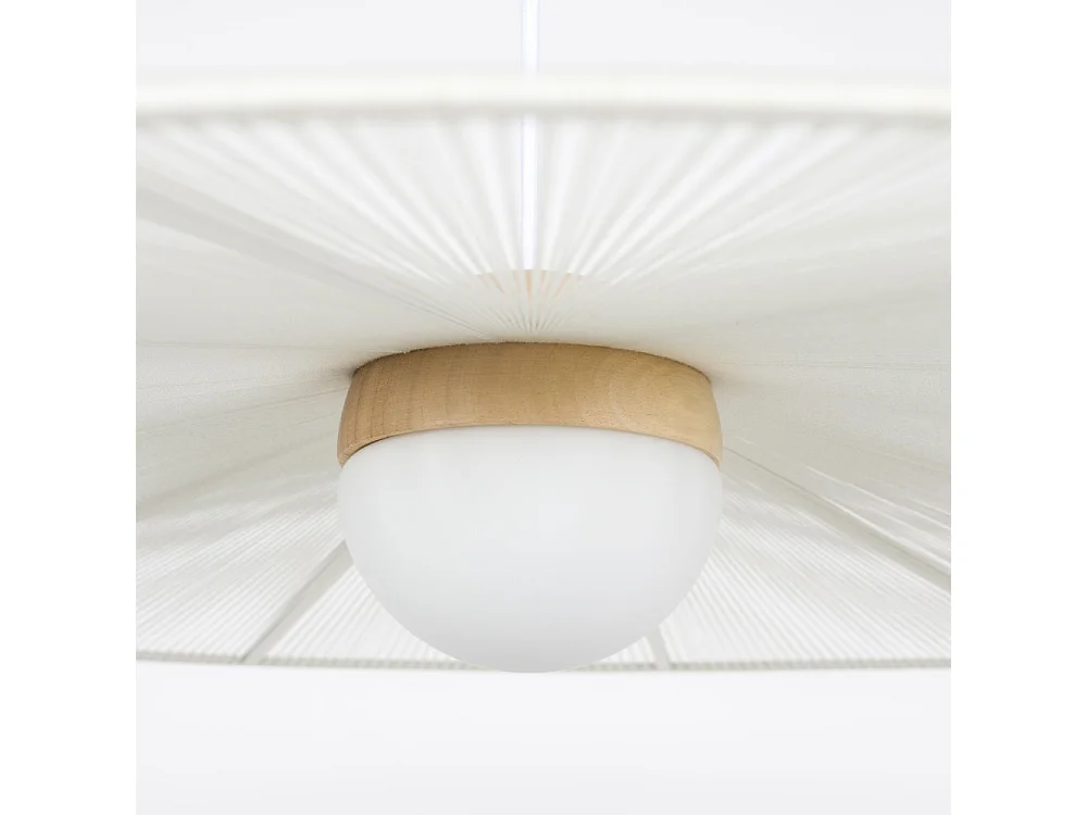 Belle L - Suspension ronde en métal ø80cm - Beige