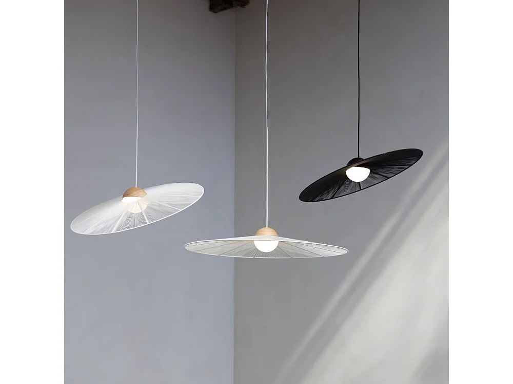 Belle S - Suspension ronde en métal ø65cm - Beige