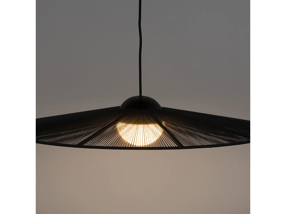 Belle S - Suspension ronde en métal ø65cm - Noir