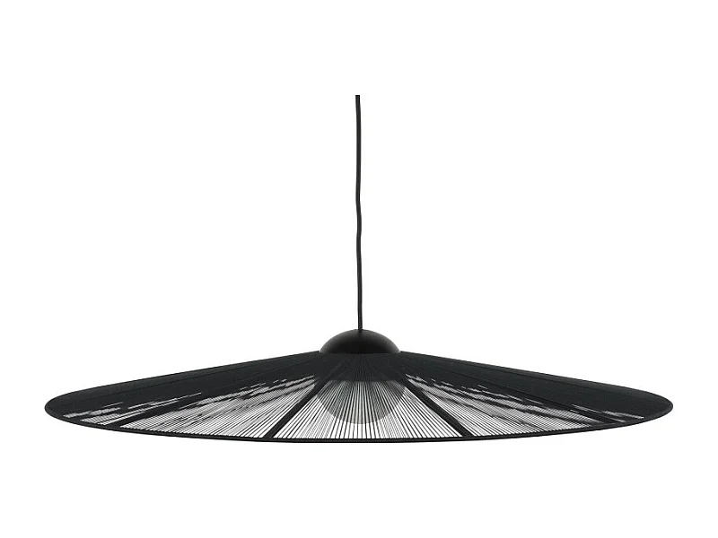 Belle L - Suspension ronde en métal ø80cm - Noir
