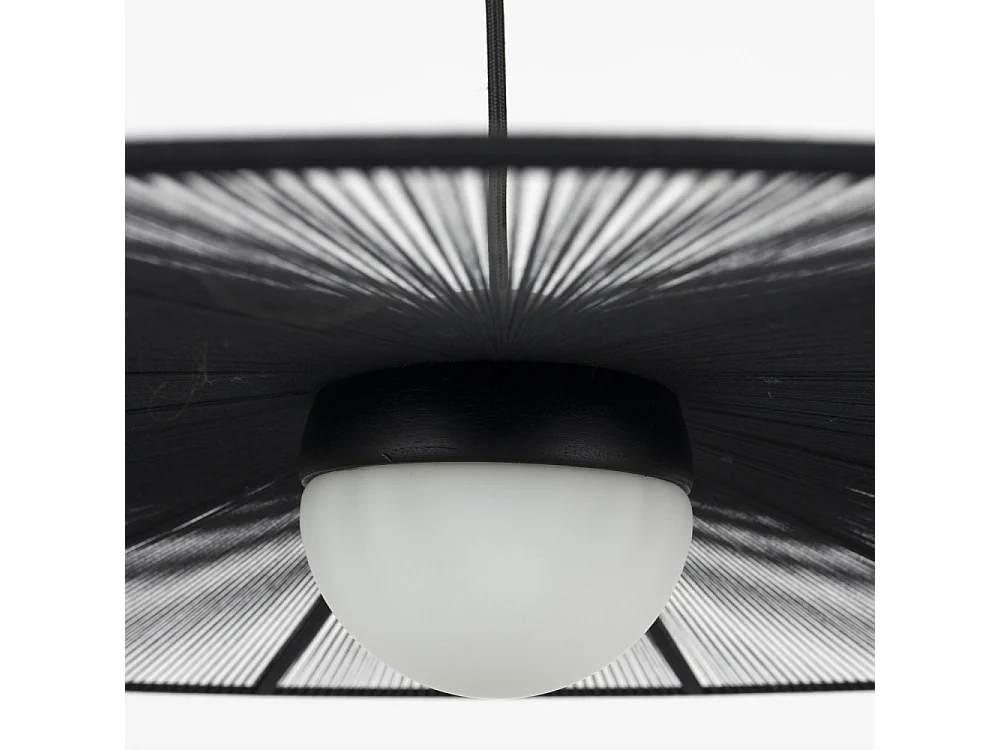 Belle L - Suspension ronde en métal ø80cm - Noir