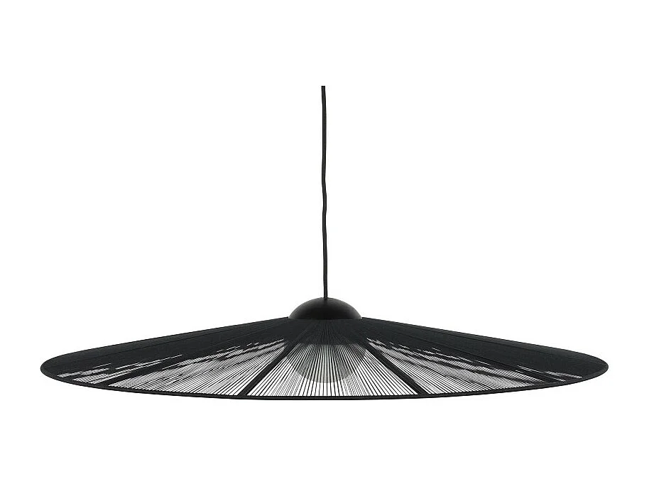 Belle L - Suspension ronde en métal ø80cm - Noir