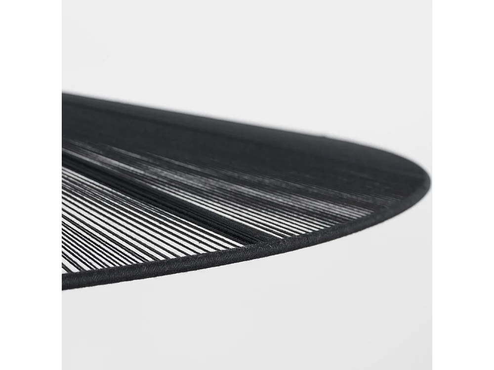 Belle L - Suspension ronde en métal ø80cm - Noir