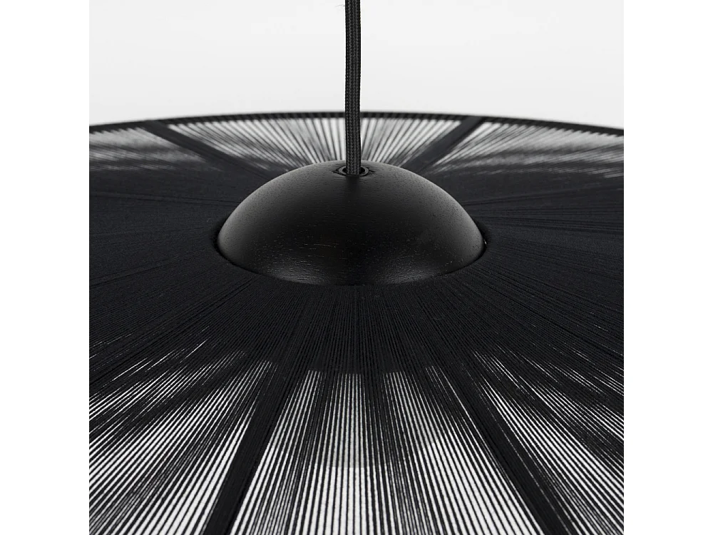 Belle L - Suspension ronde en métal ø80cm - Noir