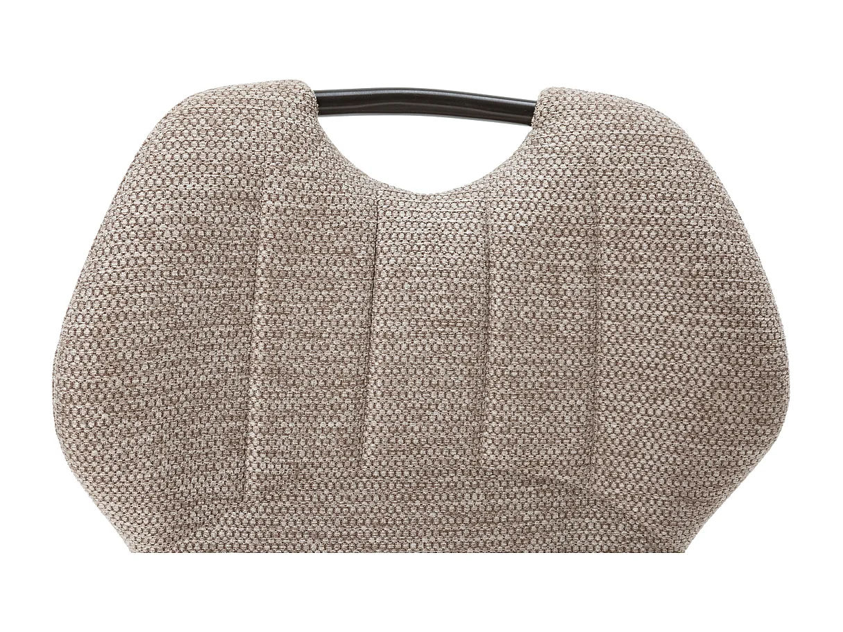 Lot de 4 chaises en tissu avec pieds en métal L48 cm - MULI