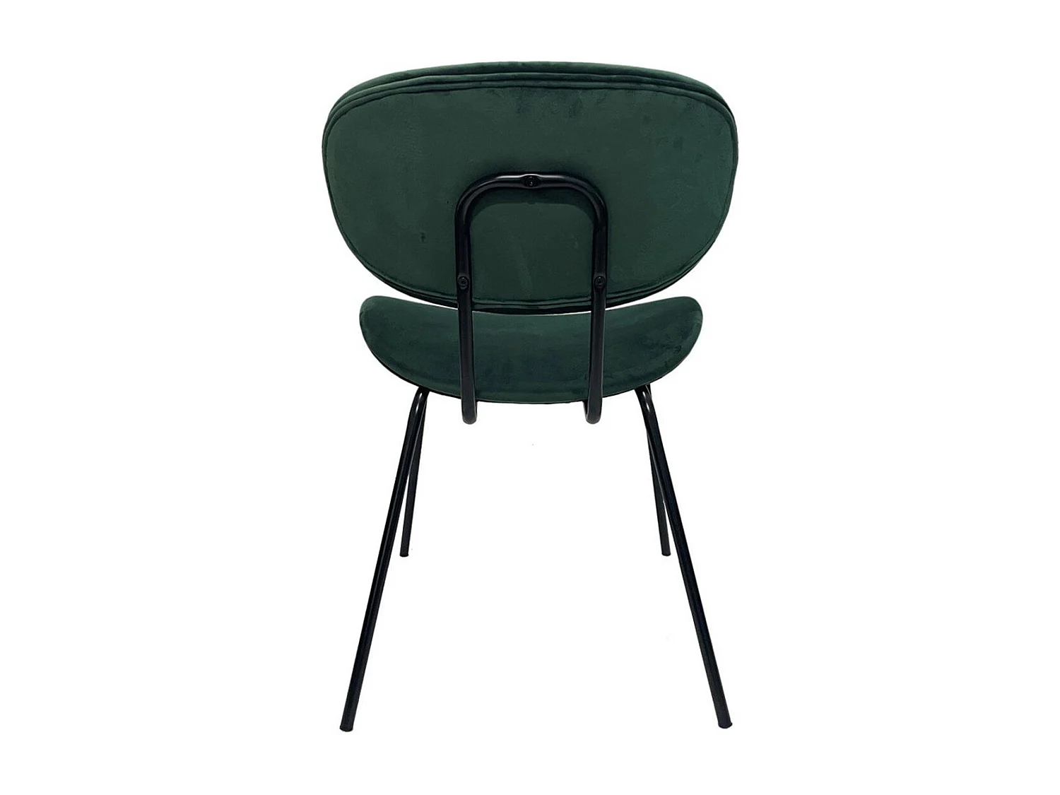 Lot de 2 chaises de séjour velours vert émeraude L57 cm - MELO