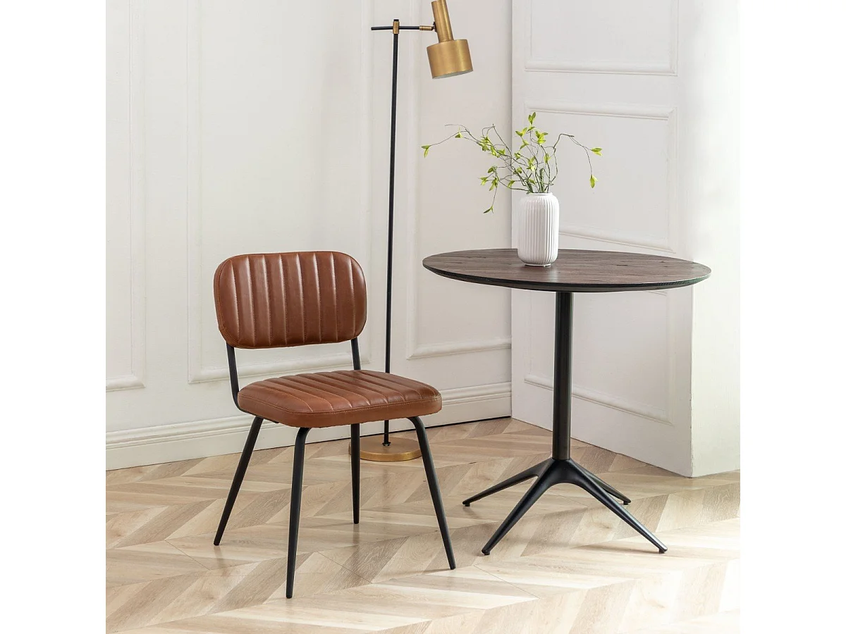 2er-Set Esszimmerstühle braun L56 cm - SPARTE