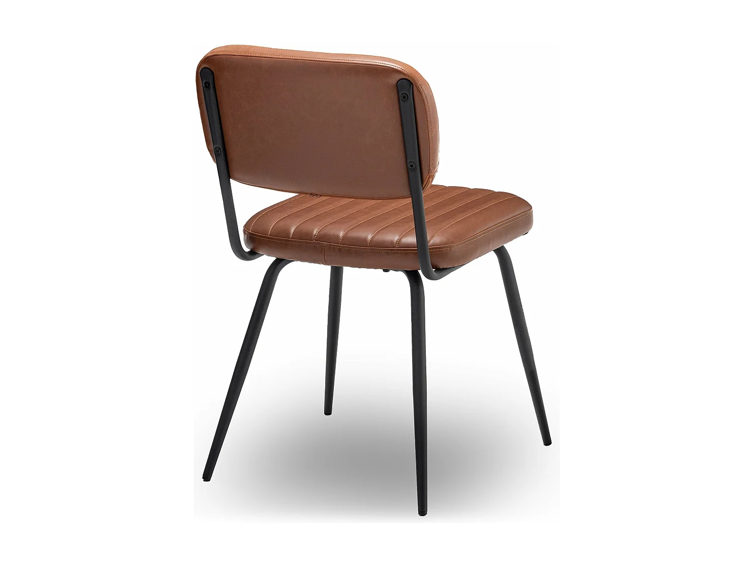 Lot de 2 chaises de séjour marron L56 cm - SPARTE