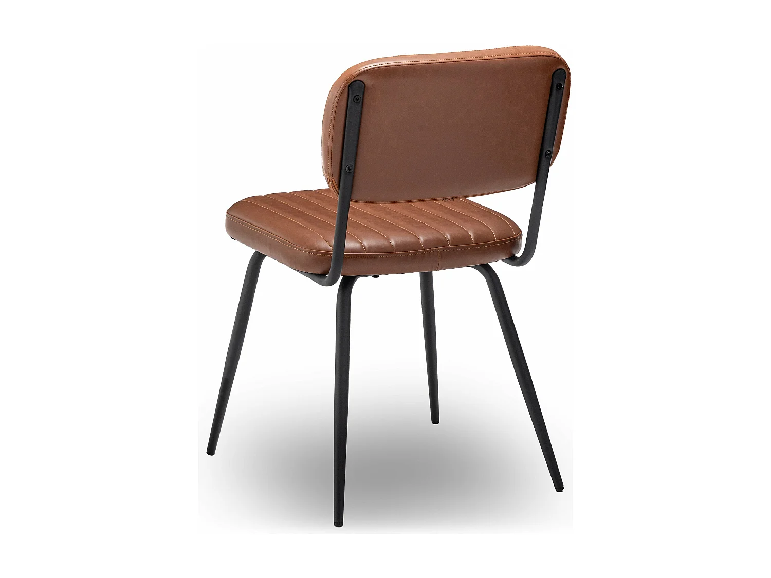 Lot de 2 chaises de séjour marron L56 cm - SPARTE