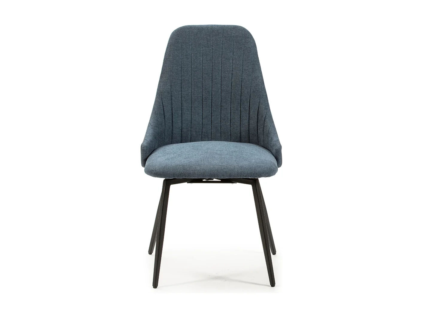 Set van 2 draaibare stoelen in stof met zwarte metalen poten L50 cm - ELMA