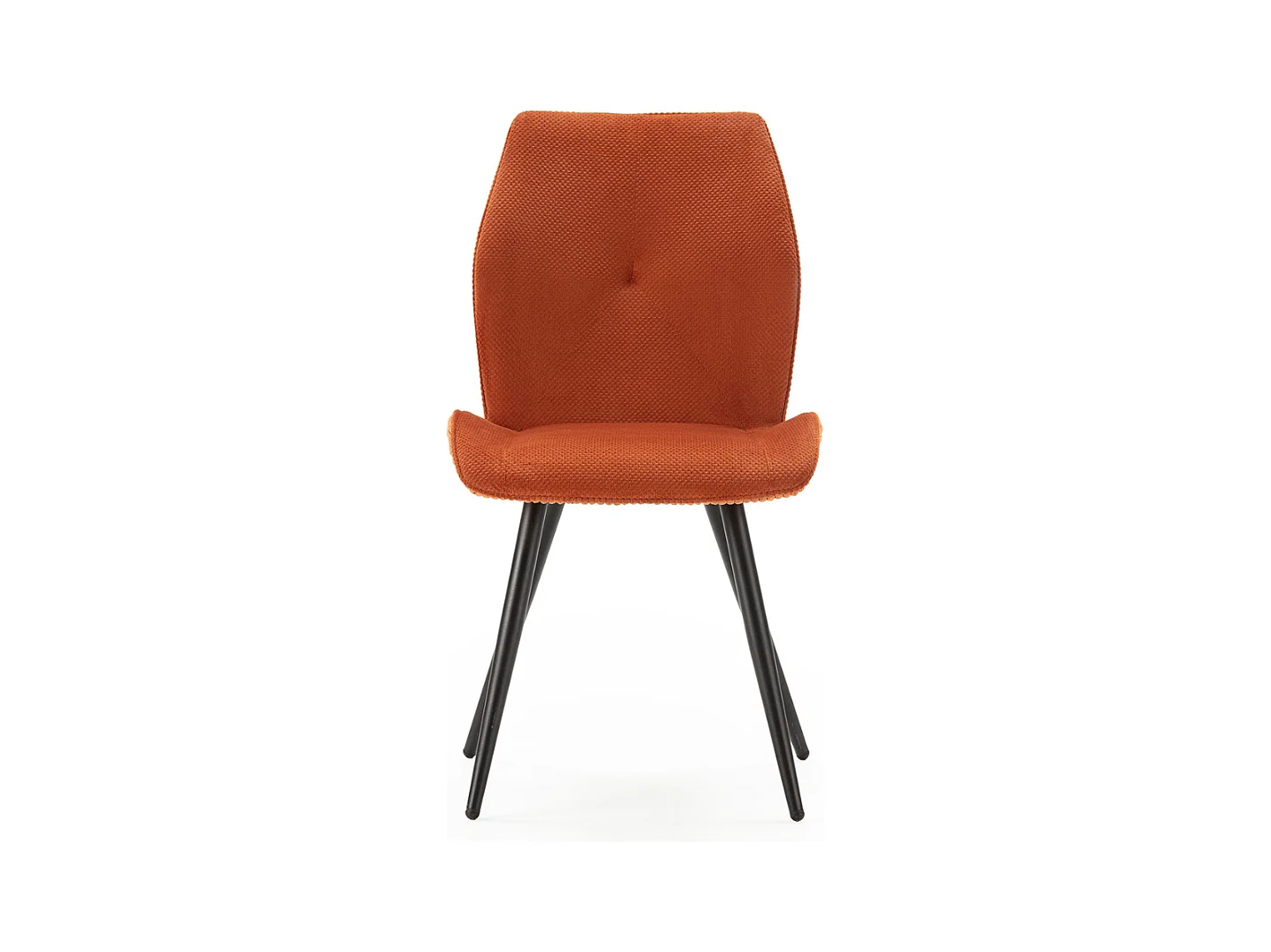 Lot de 2 chaises en tissu avec pieds en métal noir L45 cm - ADAYA