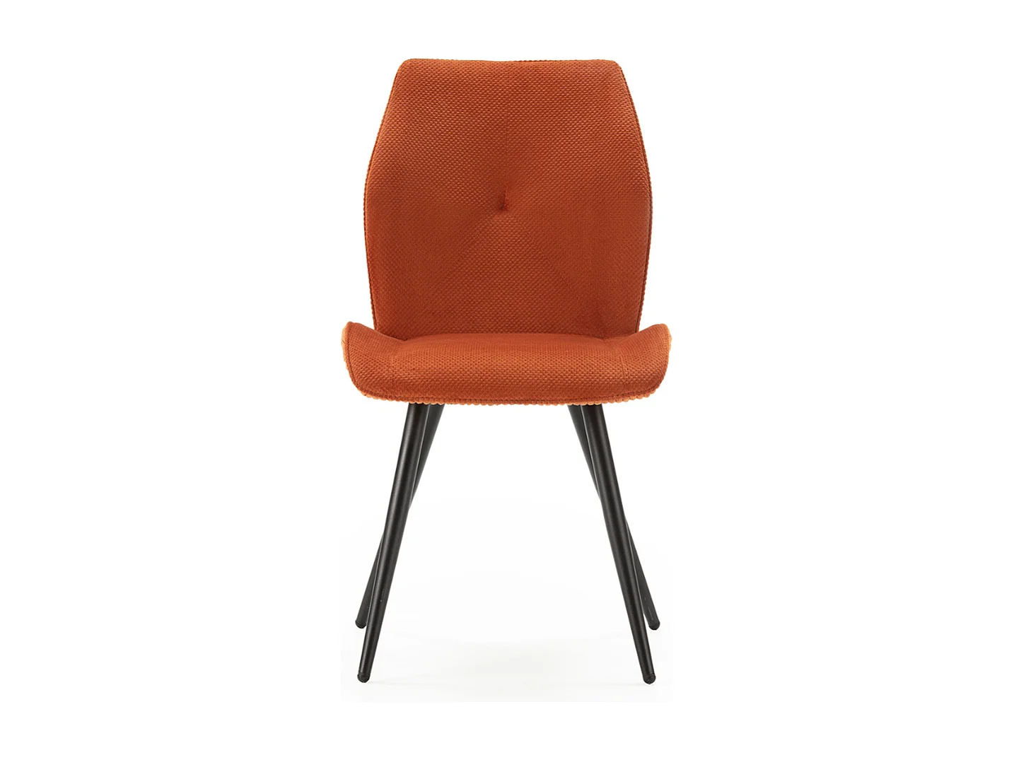 Lot de 2 chaises en tissu avec pieds en métal noir L45 cm - ADAYA