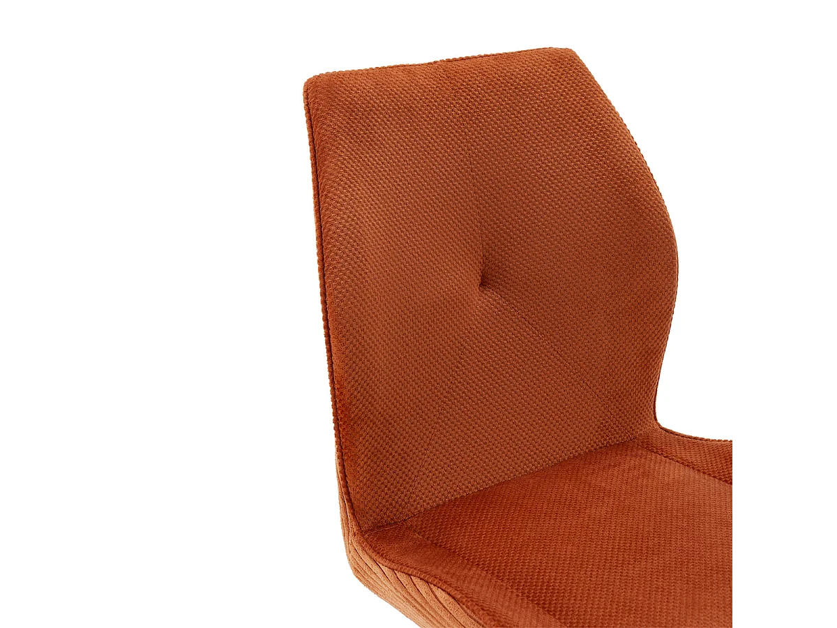 Set di 2 sedie in tessuto con gambe in metallo nero L45 cm - ADAYA