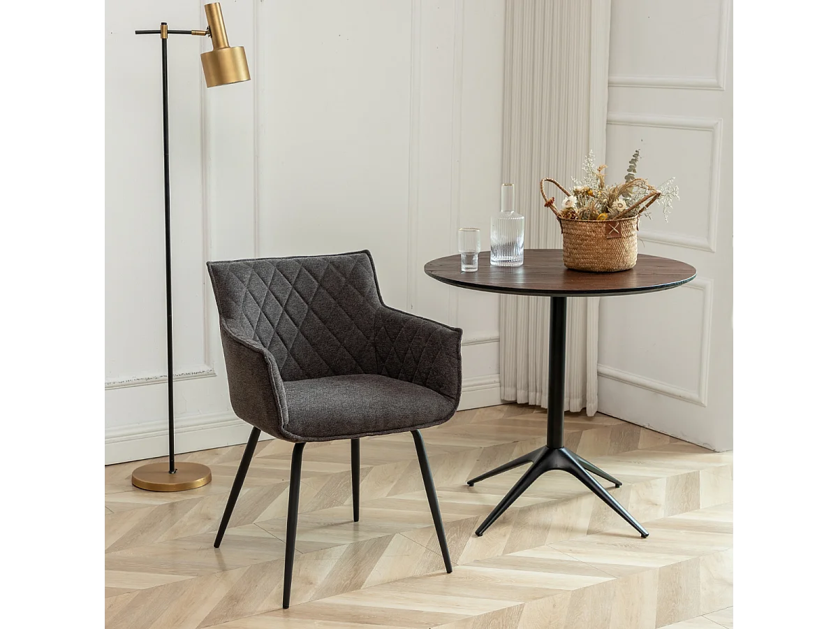 Lot de 2 chaises de séjour L58 cm - CAPITAN