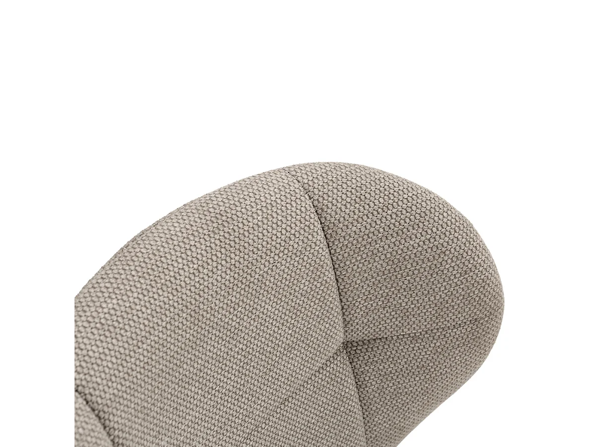 Set van 2 stoelen in stof met zwarte metalen poten L50 cm - LUCY