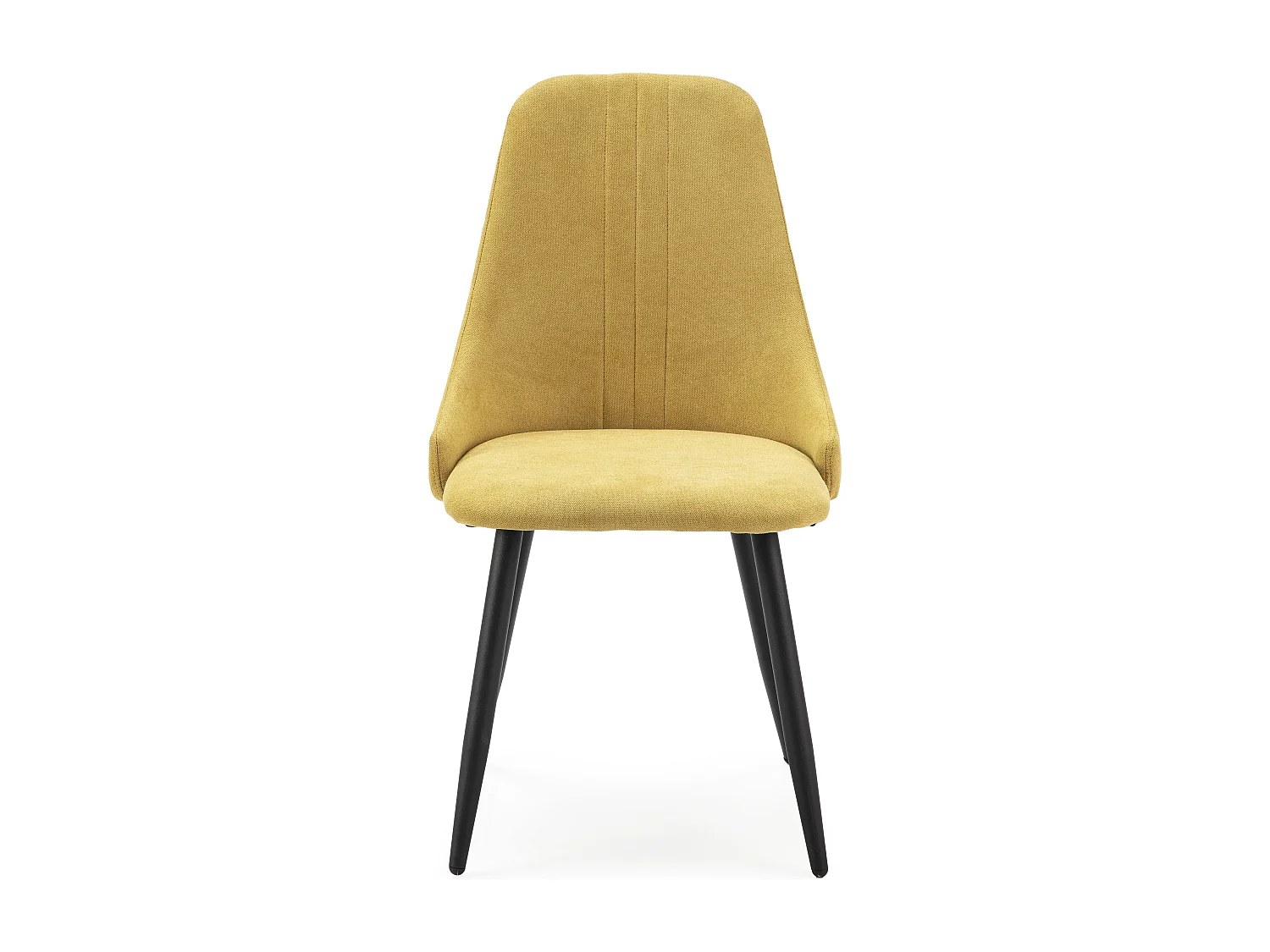 Lot de 4 chaises en tissu avec pieds en métal noir L50 cm MANI