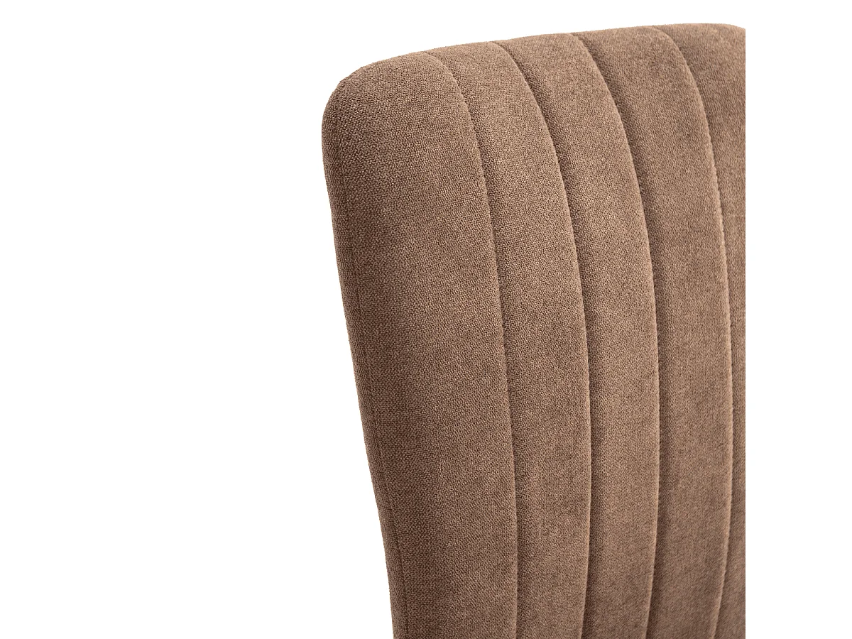 Set aus 4 Stühlen aus Stoff mit schwarzen Metallbeinen L43 cm - HOLLY