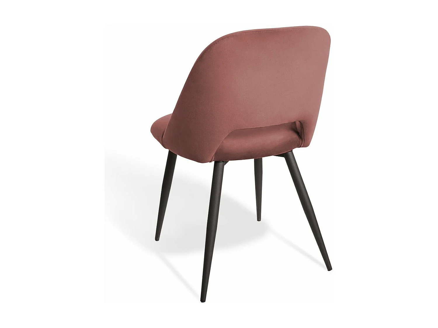 2er-Set Esszimmerstühle aus Stoff mit schwarzem Metallgestell L58 cm - AIMABLE