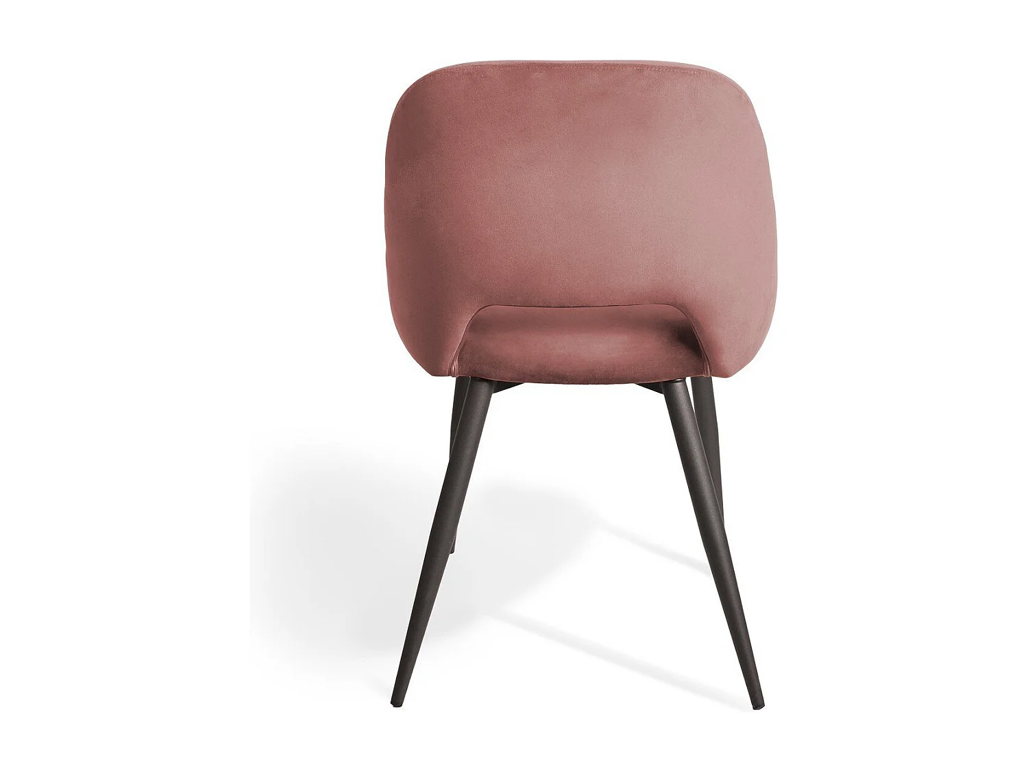 2er-Set Esszimmerstühle aus Stoff mit schwarzem Metallgestell L58 cm - AIMABLE