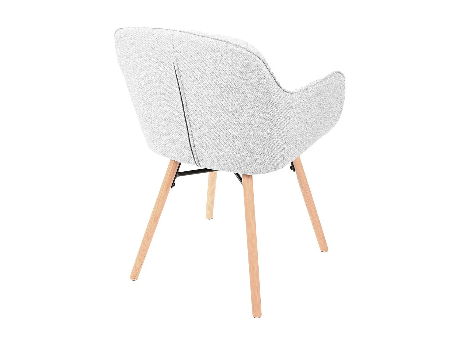 Lot de 2 chaises de séjour grise L56 cm - ESQUIVE