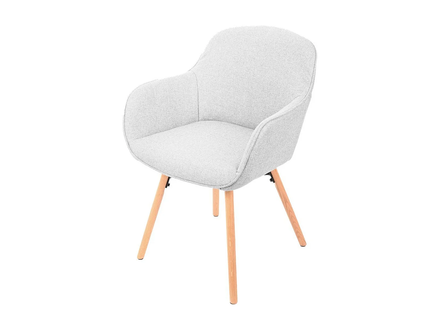 Lote de 2 sillas de comedor grises L56 cm - ESQUIVE