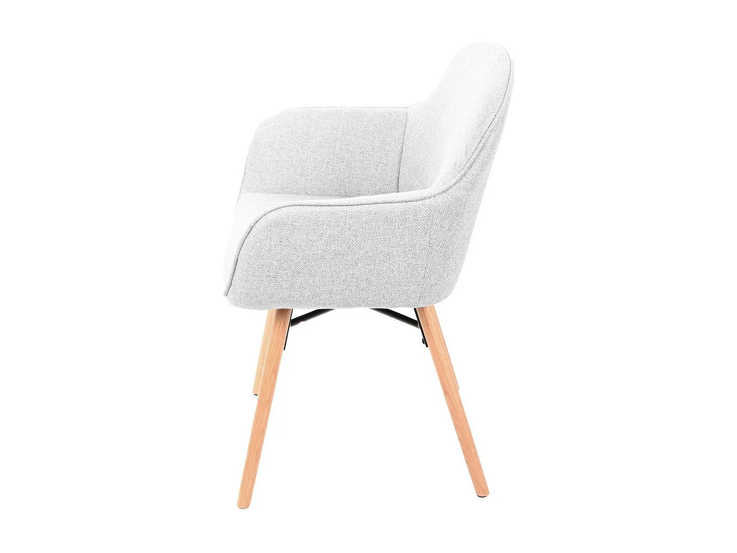 Lote de 2 sillas de comedor grises L56 cm - ESQUIVE