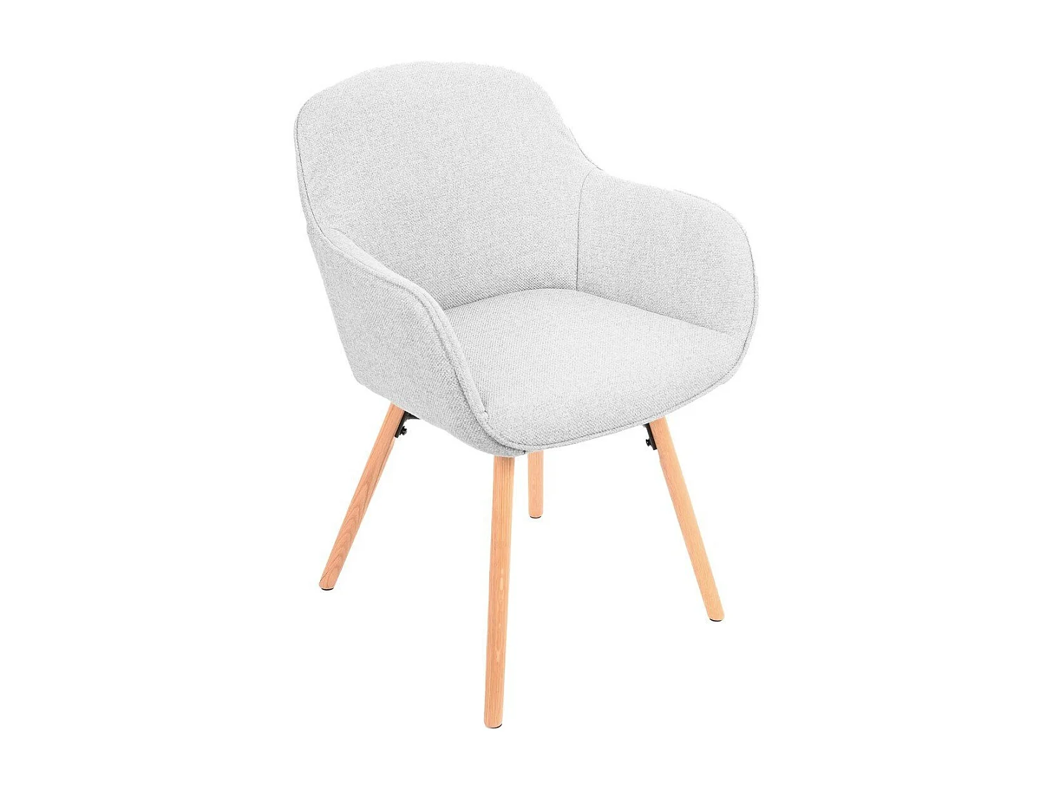 Lote de 2 sillas de comedor grises L56 cm - ESQUIVE