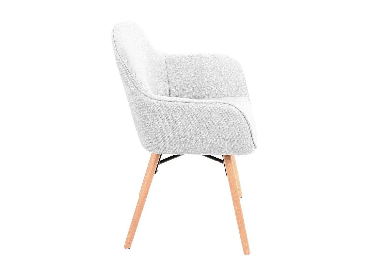 Lote de 2 sillas de comedor grises L56 cm - ESQUIVE