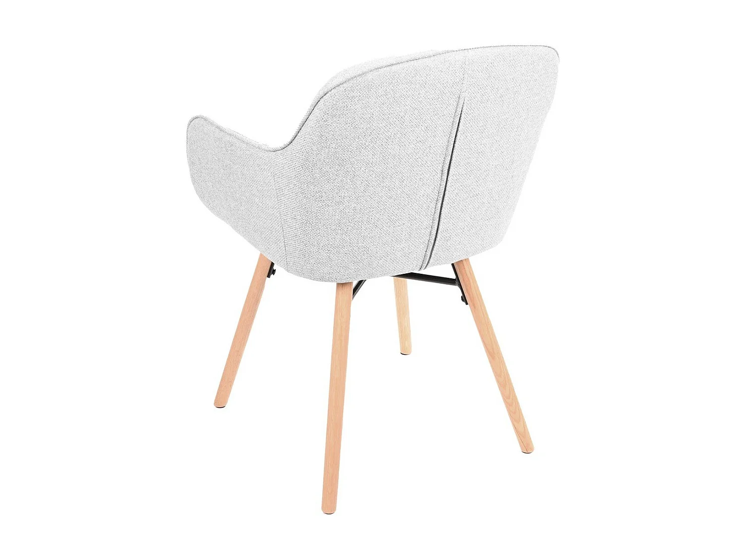 Lote de 2 sillas de comedor grises L56 cm - ESQUIVE