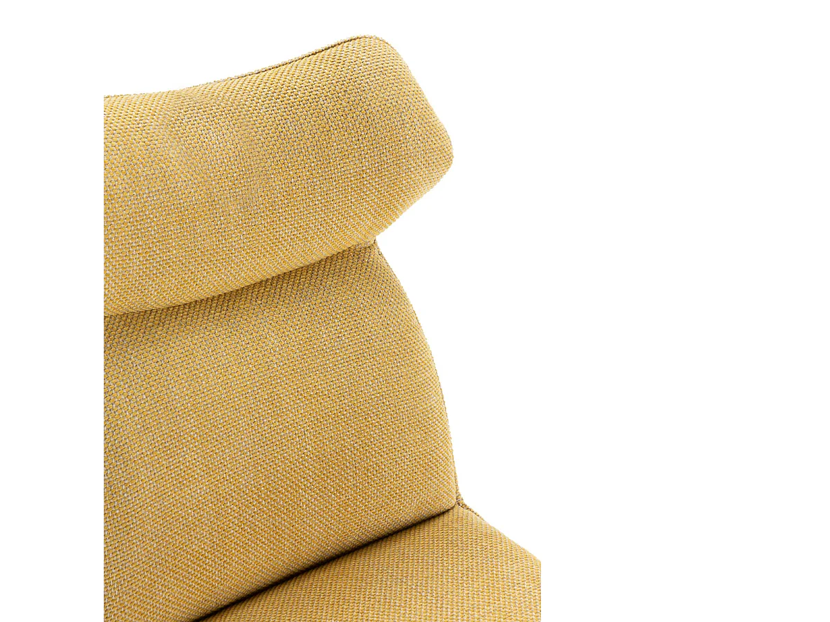 Set aus 2 Stühlen aus Stoff mit schwarzen Metallbeinen L47 cm - DARA