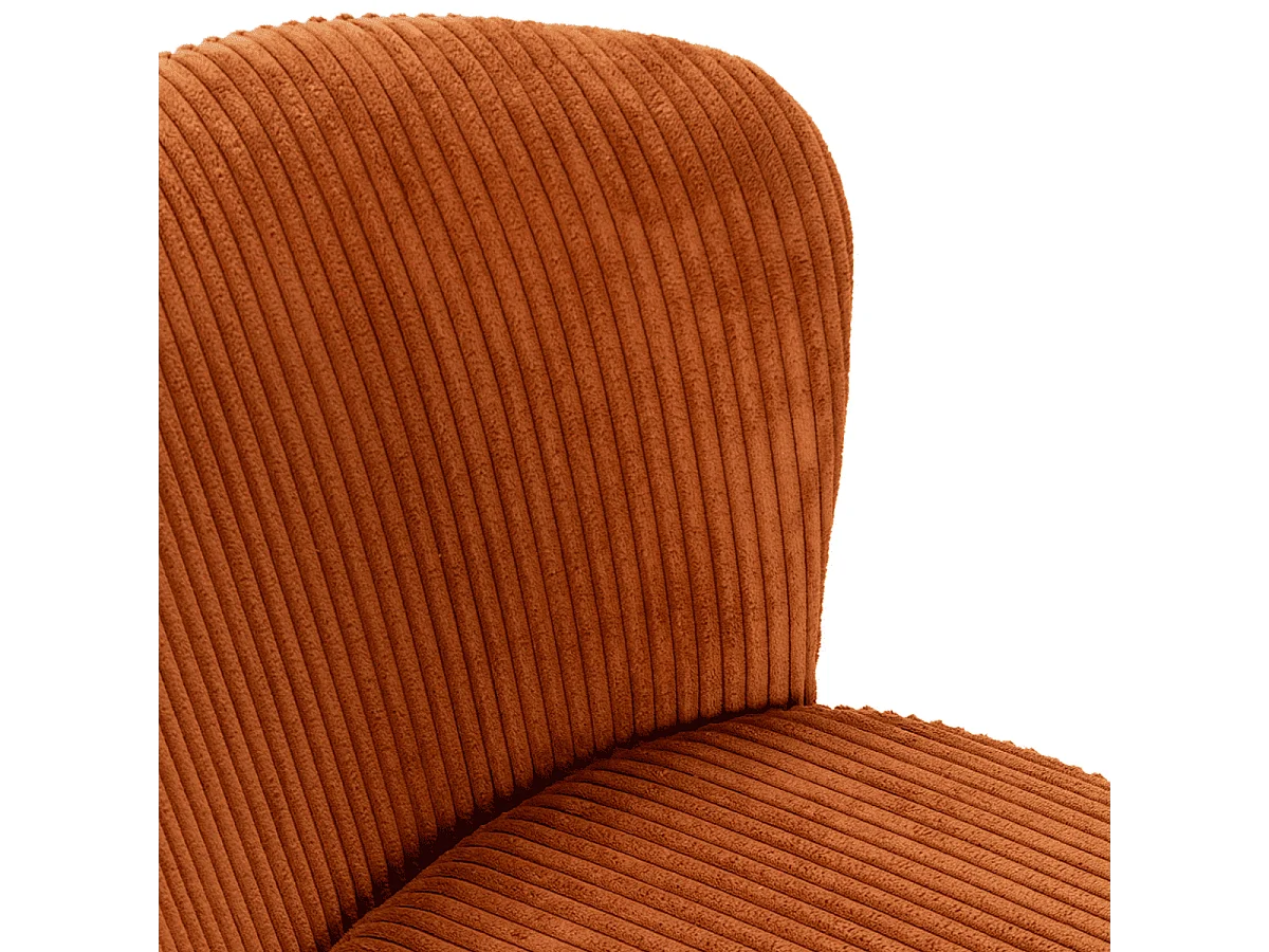 Conjunto de 4 cadeiras de veludo e pernas de metal 47x58 cm altura 78 cm