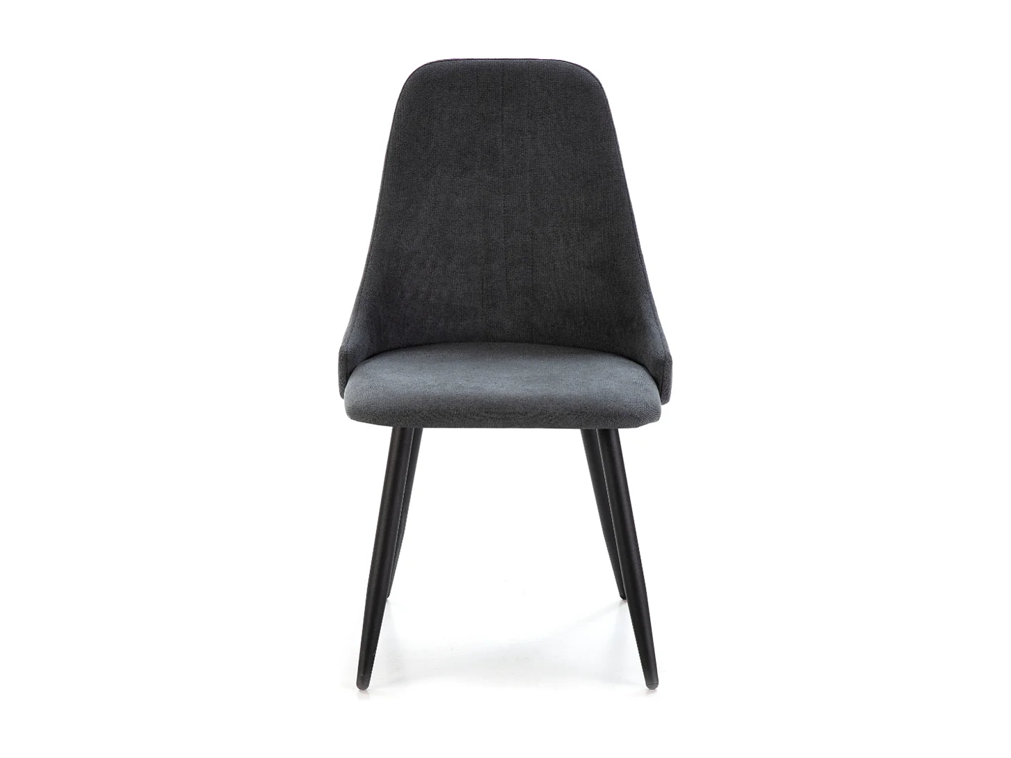 Conjunto de 4 cadeiras em tecido e pernas de metal preto 44x44 h91 cm