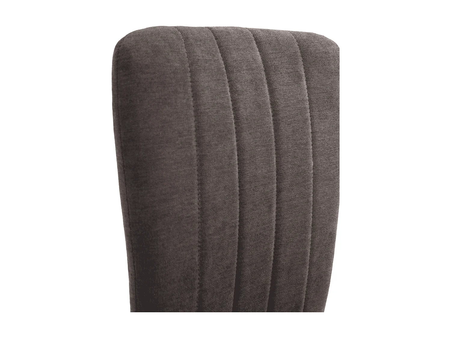 Lot de 4 chaises en tissu avec pieds en métal noir L43 cm - HOLLY