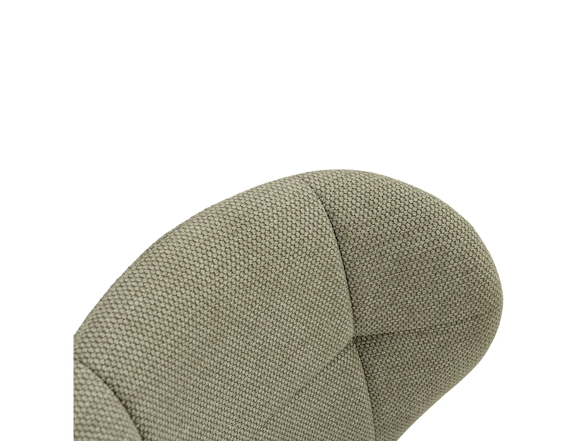 Set van 2 stoelen in stof met zwarte metalen poten L50 cm - LUCY